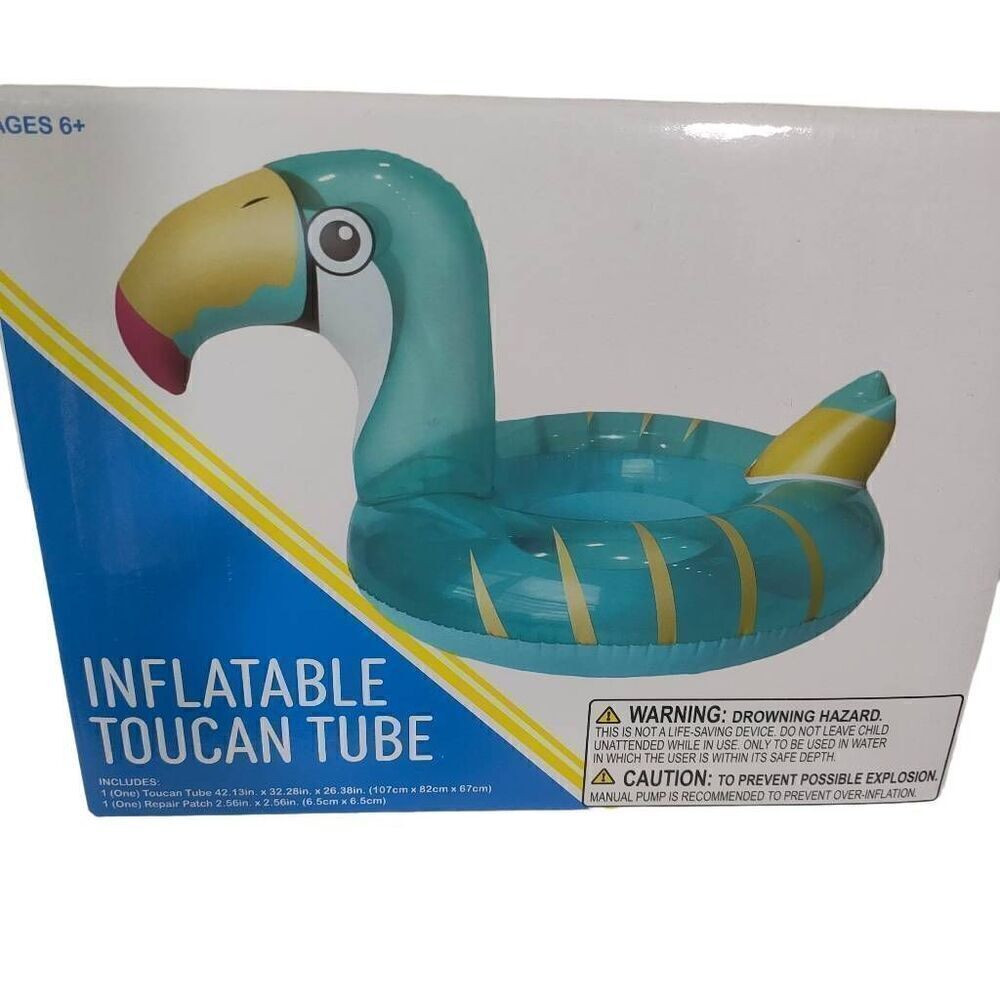 Inflatable Toucan Inner Tube Pool Float - Picture 2 of 3
